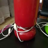 Duo of red and green lamps Lykta from Ikea