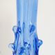 Vase en verre bleu 1960