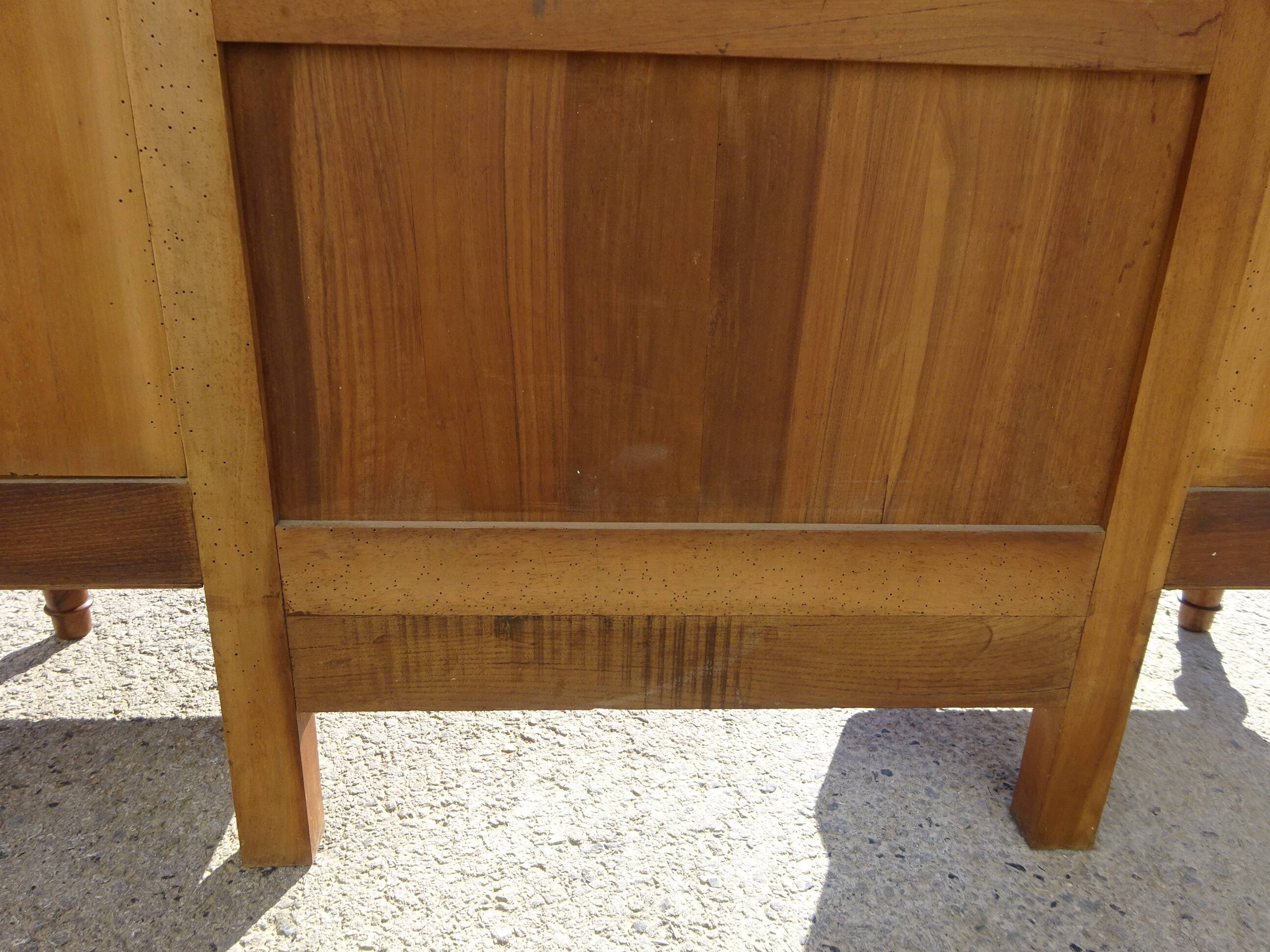 Antique walnut dressing table, Louis XVI style