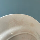 Set of 7 flat plates in Gien earthenware, Delft décor