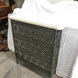 Wrought iron radiator cover