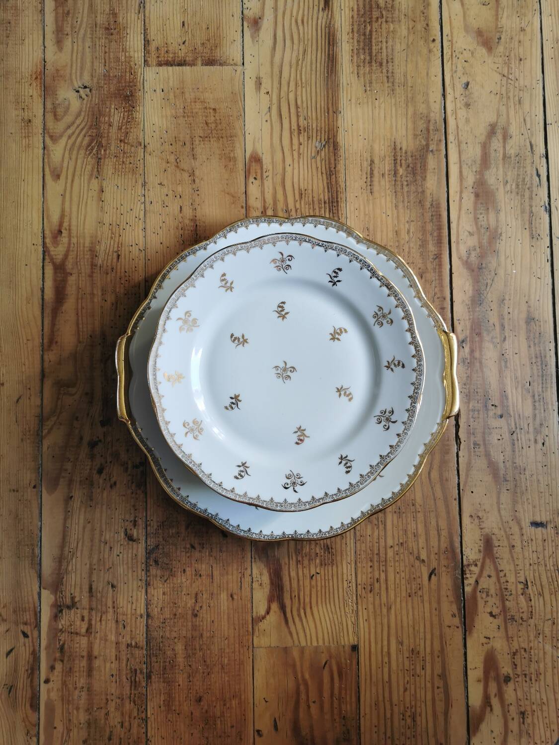Vintage SFP porcelain dessert service
