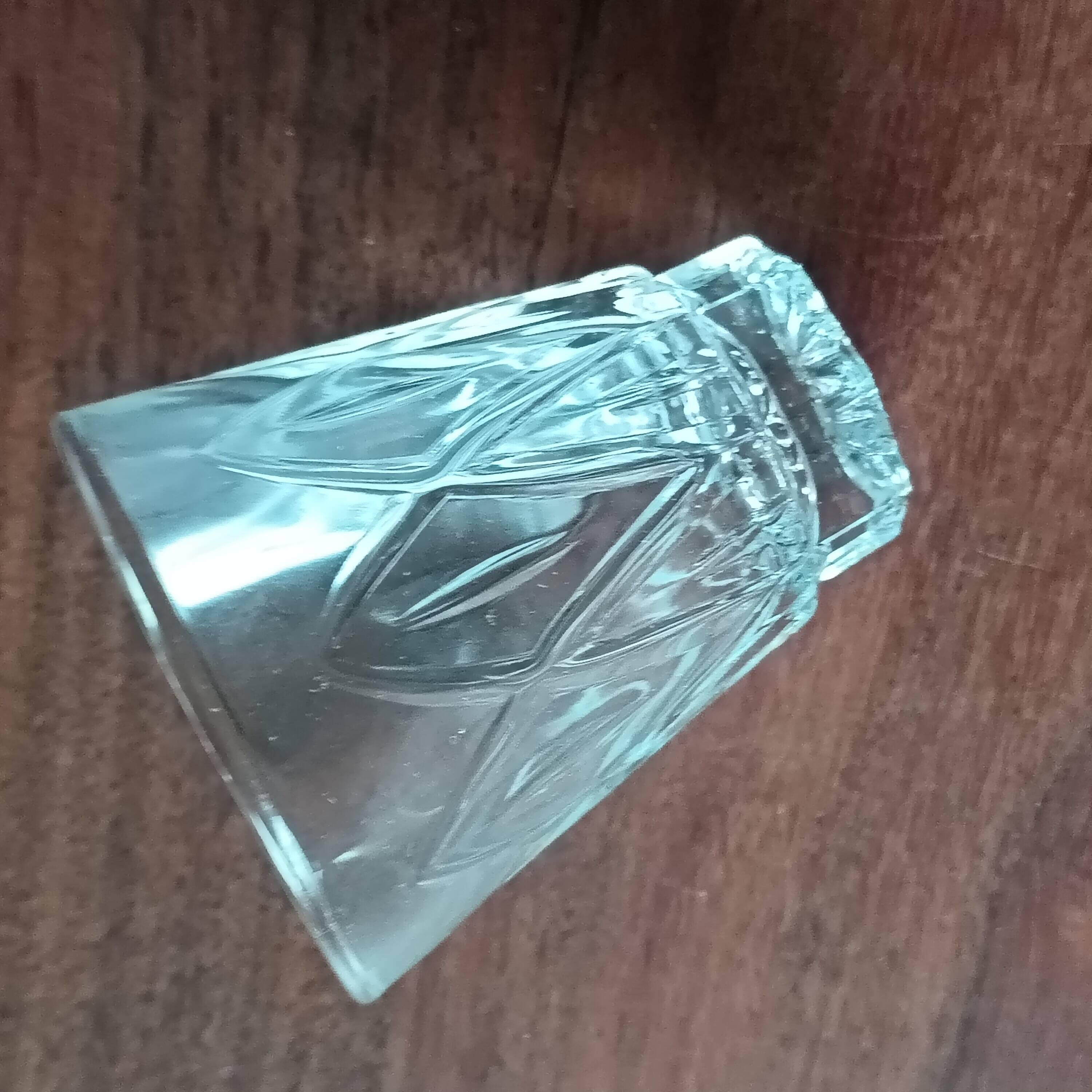 6 vintage VMC Reims France tempered glass liqueur glasses (8 cl capacity)