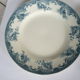 Lot of 4 flat plates, iron earth, St Amand, model "La Vallière"