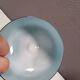Vintage turquoise glass pedestal bowl Carlo Moretti Italy 1960s