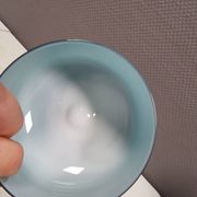 Vintage turquoise glass pedestal bowl Carlo Moretti Italy 1960s