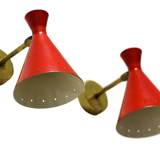 Pair Italian wall in the style of the 50's