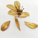 Brass flower ashtray