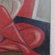 Tableau "Nue Cubiste", huile sur toile signée Gleyse