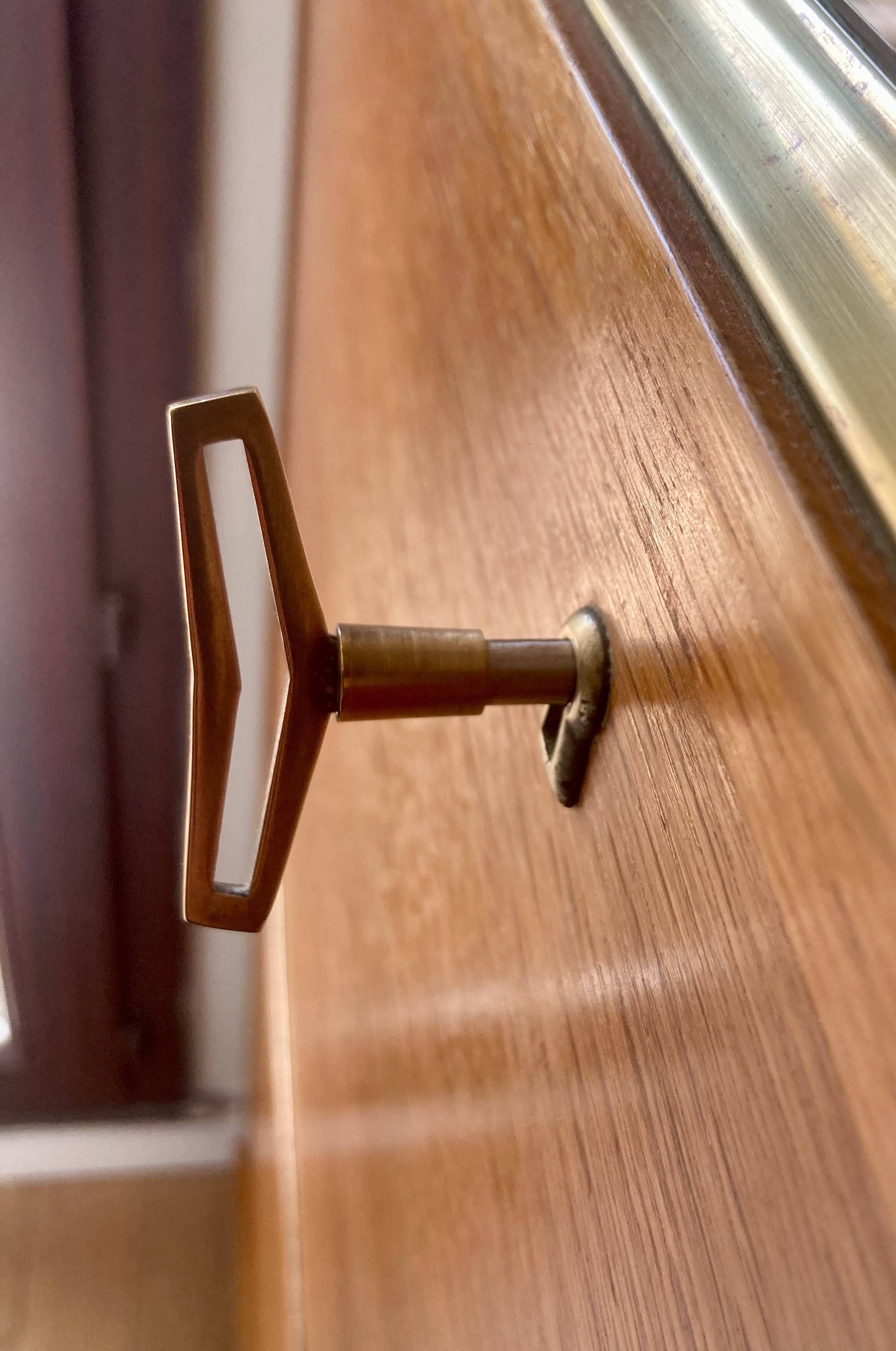 Scandinavian secretary 1960 golden oak