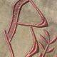 Sheet 2 places linen new embroidered BD pink dark beige canvas