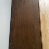 Vintage wooden chest of drawers with three drawers and brown marble top