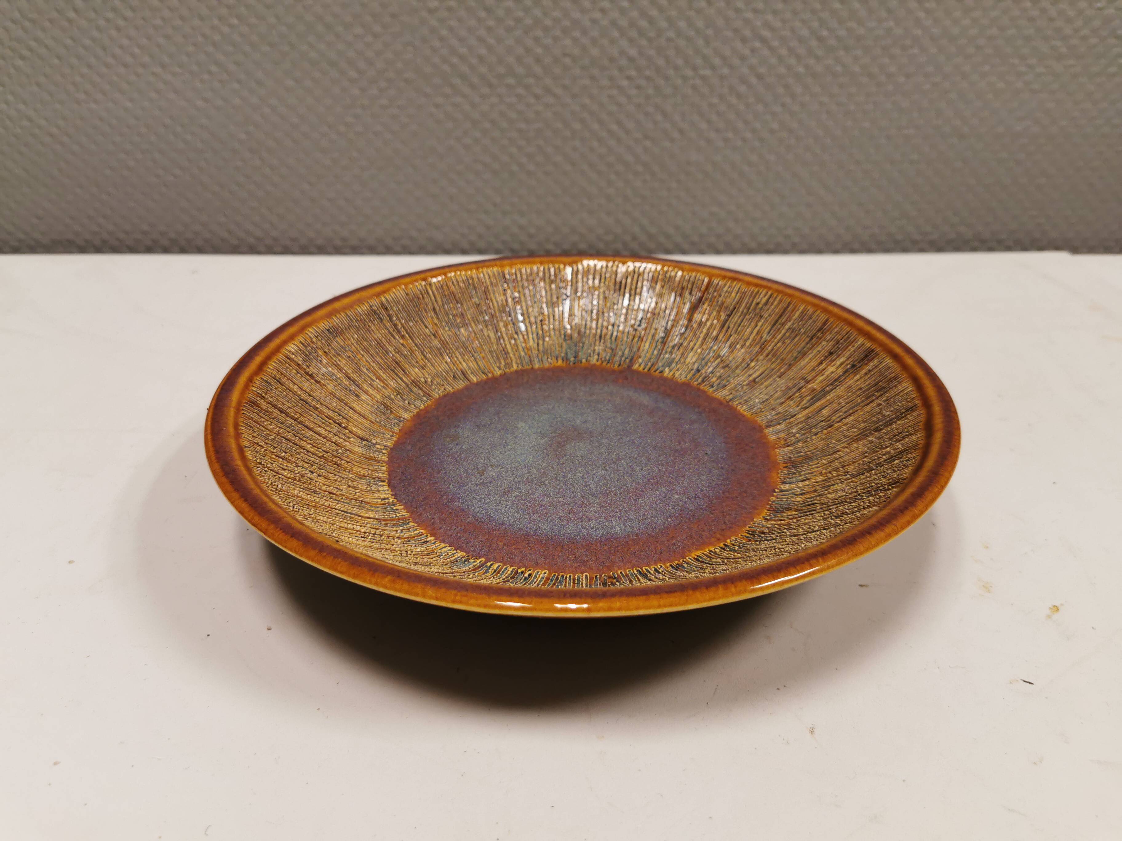 Ceramic dish, from Danish Søholm.  Estimated 1970-1980s