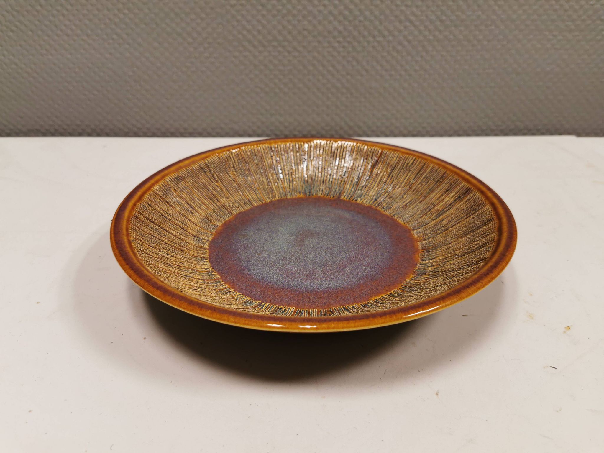 Ceramic dish, from Danish Søholm.  Estimated 1970-1980s