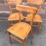 3 vintage baumann bistro chairs