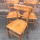 3 chaises bistrot baumann vintage