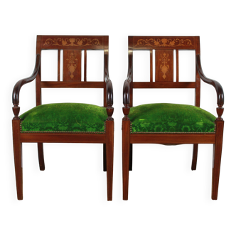 Empire style armchairs