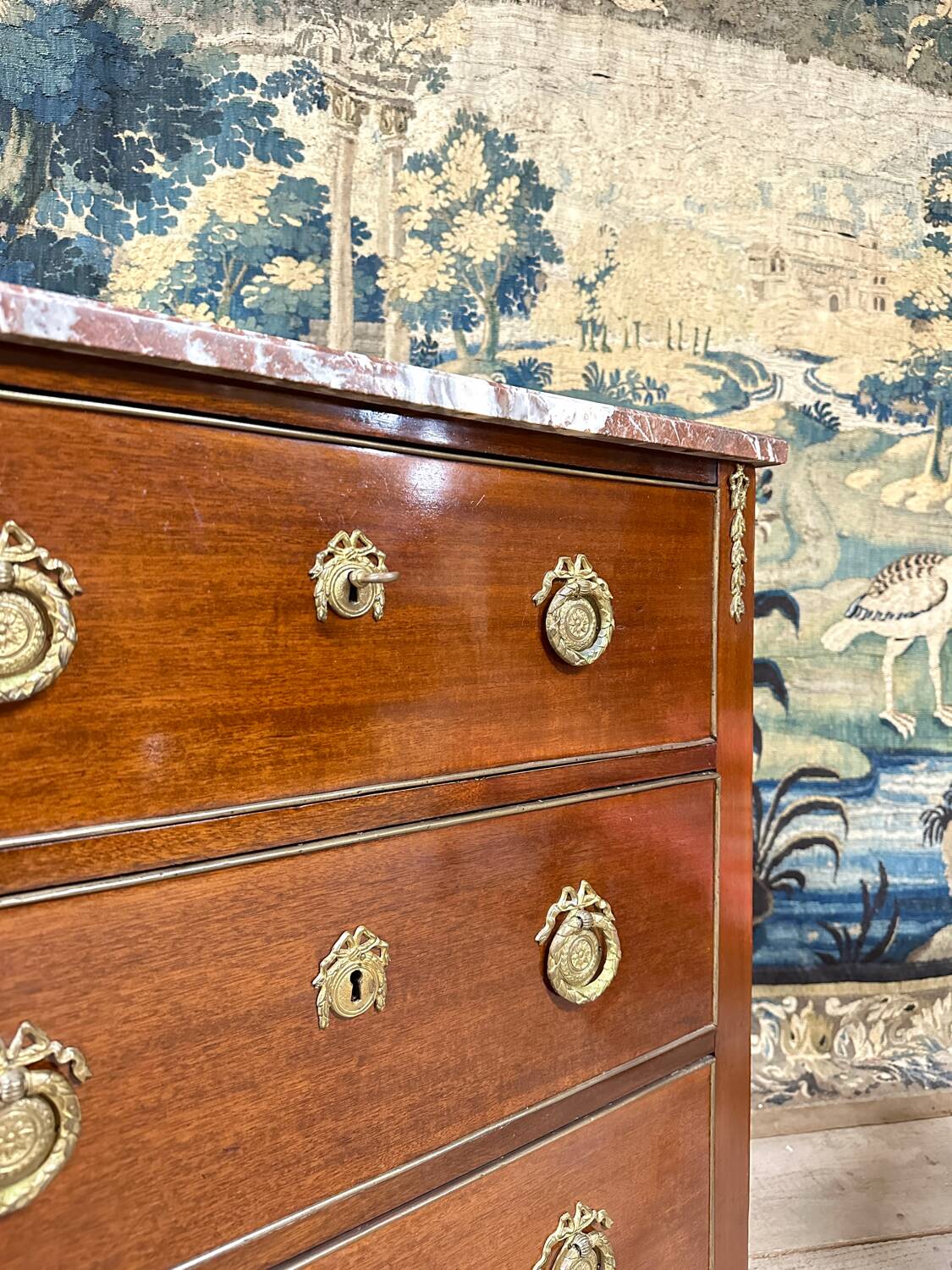 Small Louis XVI Style Mahogany Commode. Napoleon III period
