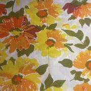 Superb vintage floral printed bolster cover from the seventies.