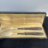 Covered with fish service, stuffed silver, Ivorian, France