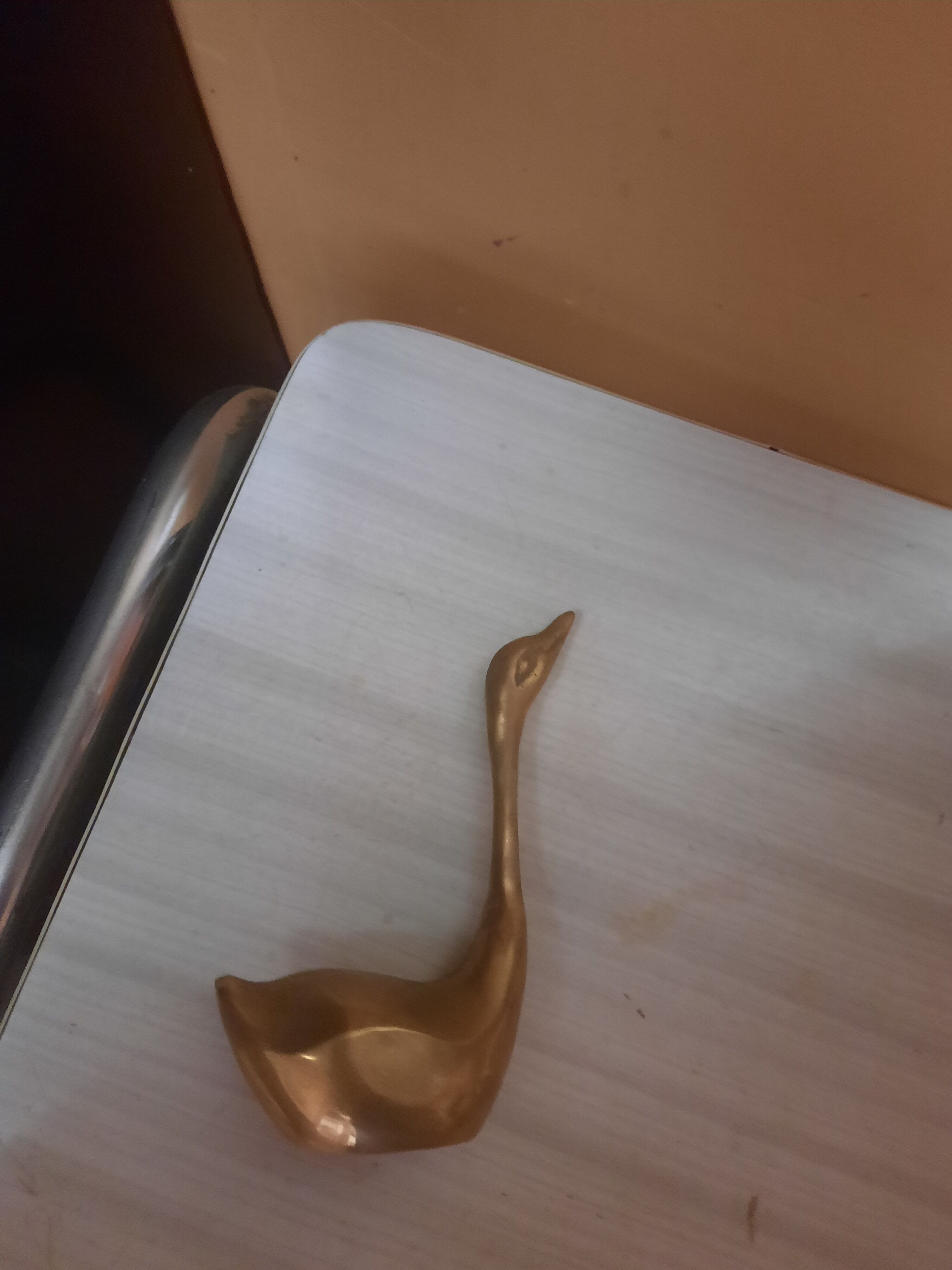 Brass swan