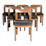 Set of six elm chairs from the 60s DLG regain