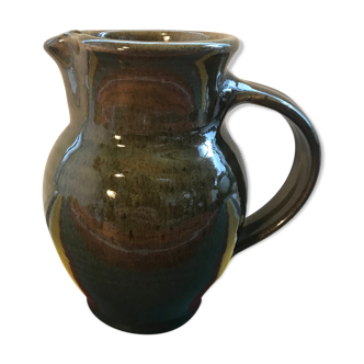 Former green enamelled sandstone pitcher