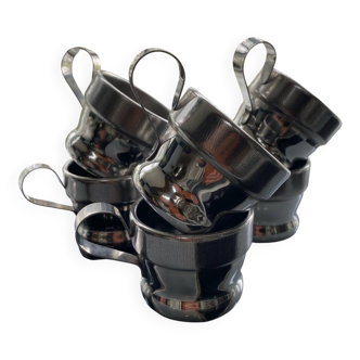 6 tasses à café vintage