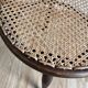 Bistro chair with caning