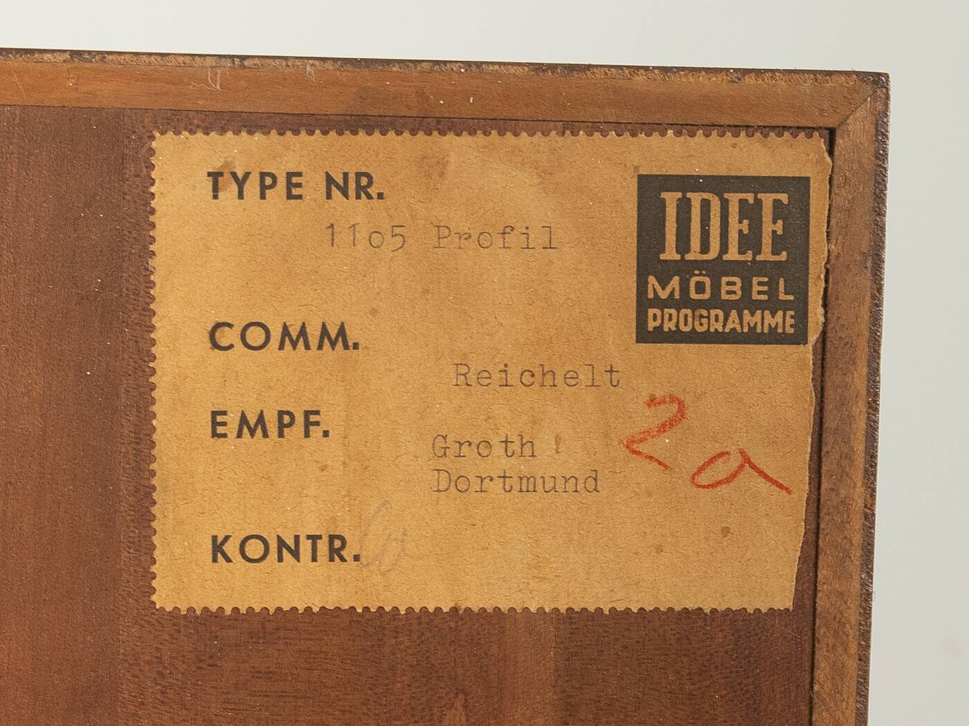 Classic chest of drawers from the 1950s by Oldenburger Möbelwerkstätten