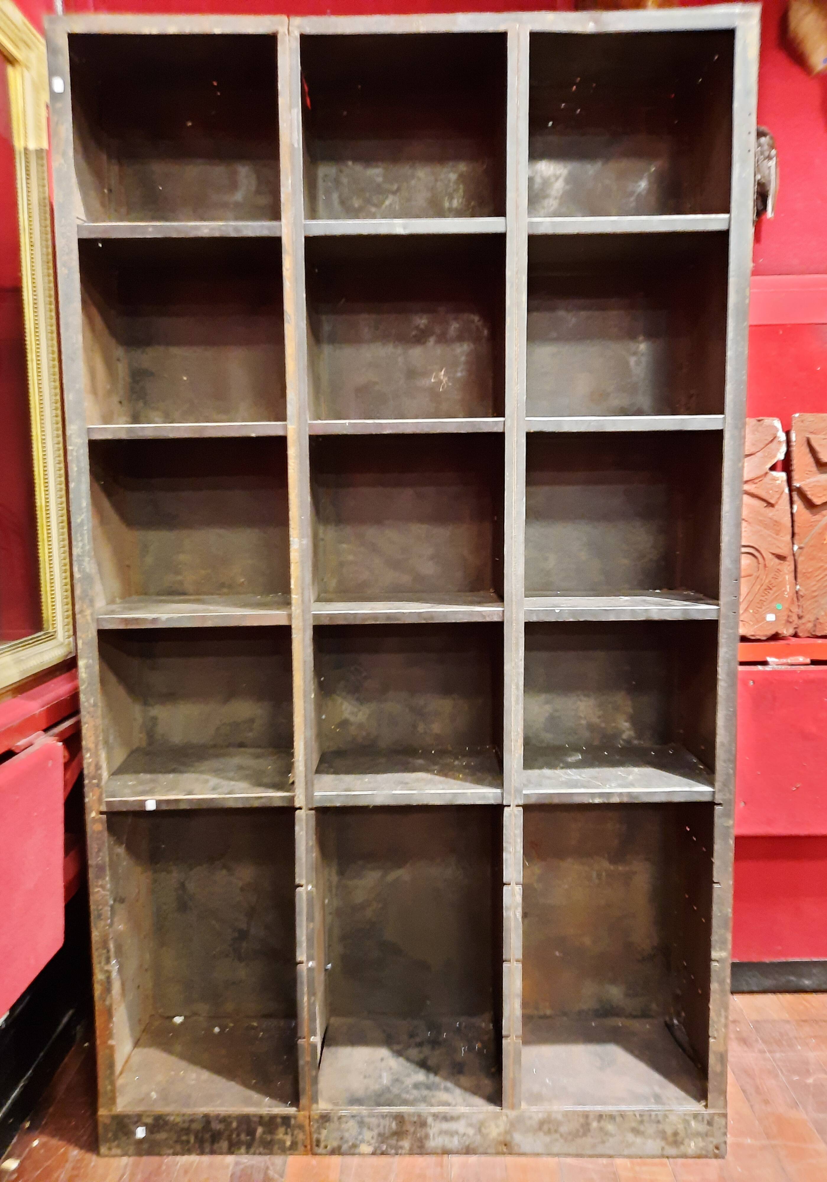 Industrial furniture with steel locker