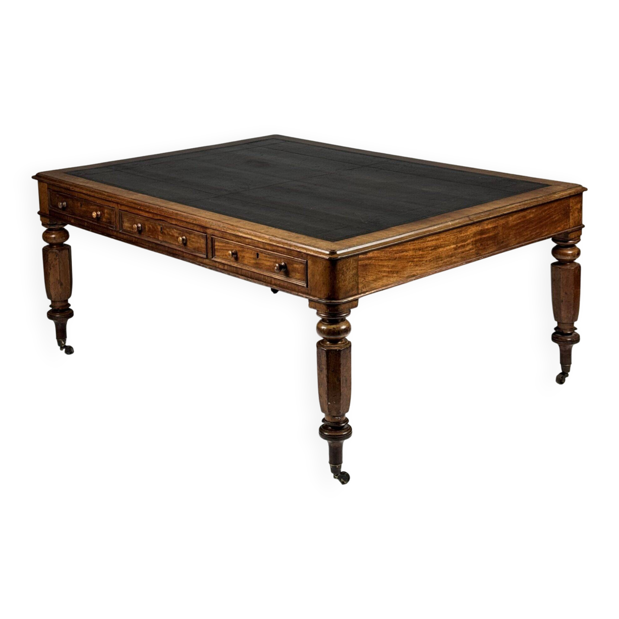 English writing desk partner desk 19th century