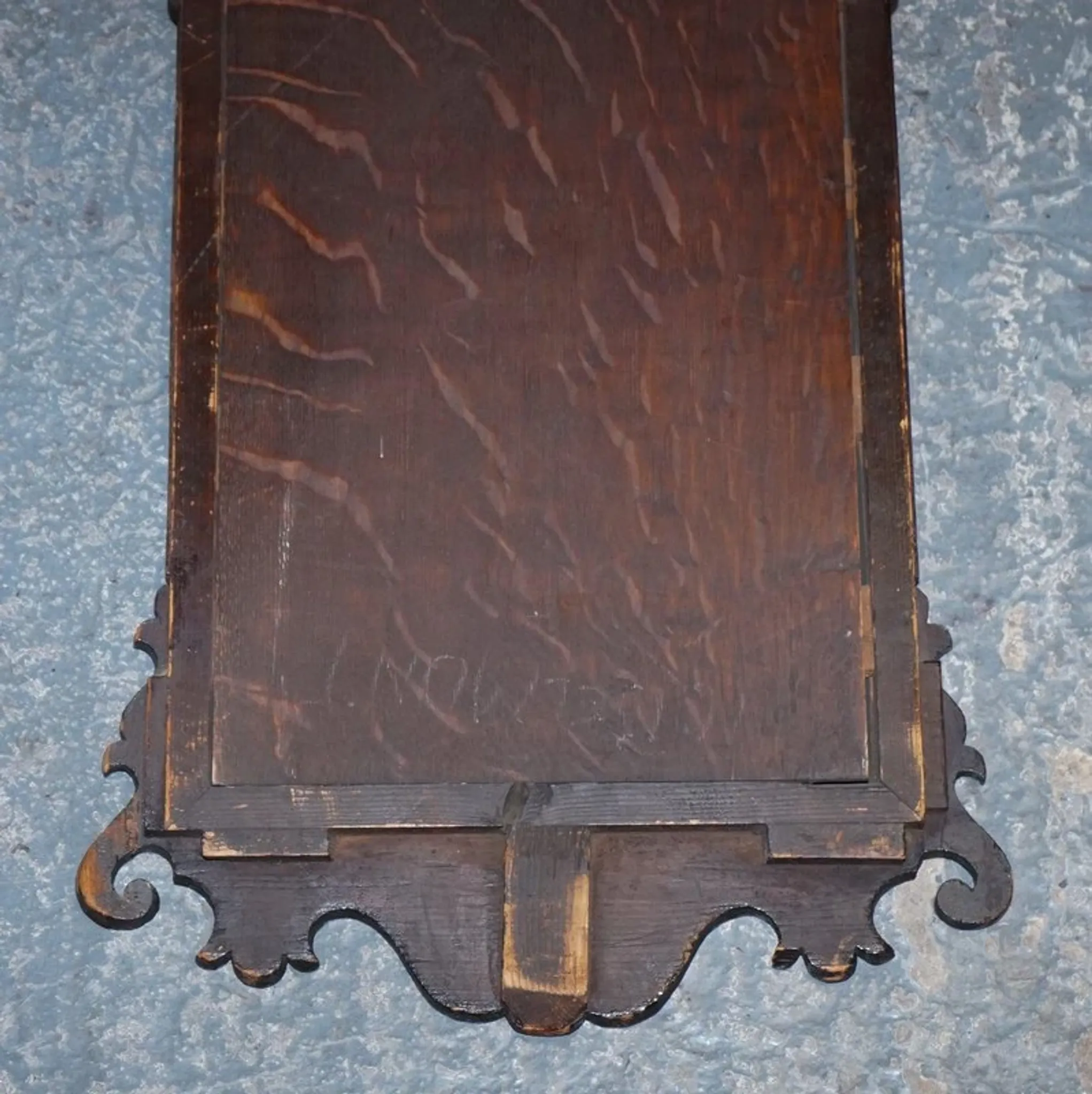 Antique Chippendale Wall Mirror in Gilded Wood with Phoenix, 1760s
