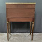 Small Mahogany Cylinder Desk, Louis XVI Style – Mid-19th Century