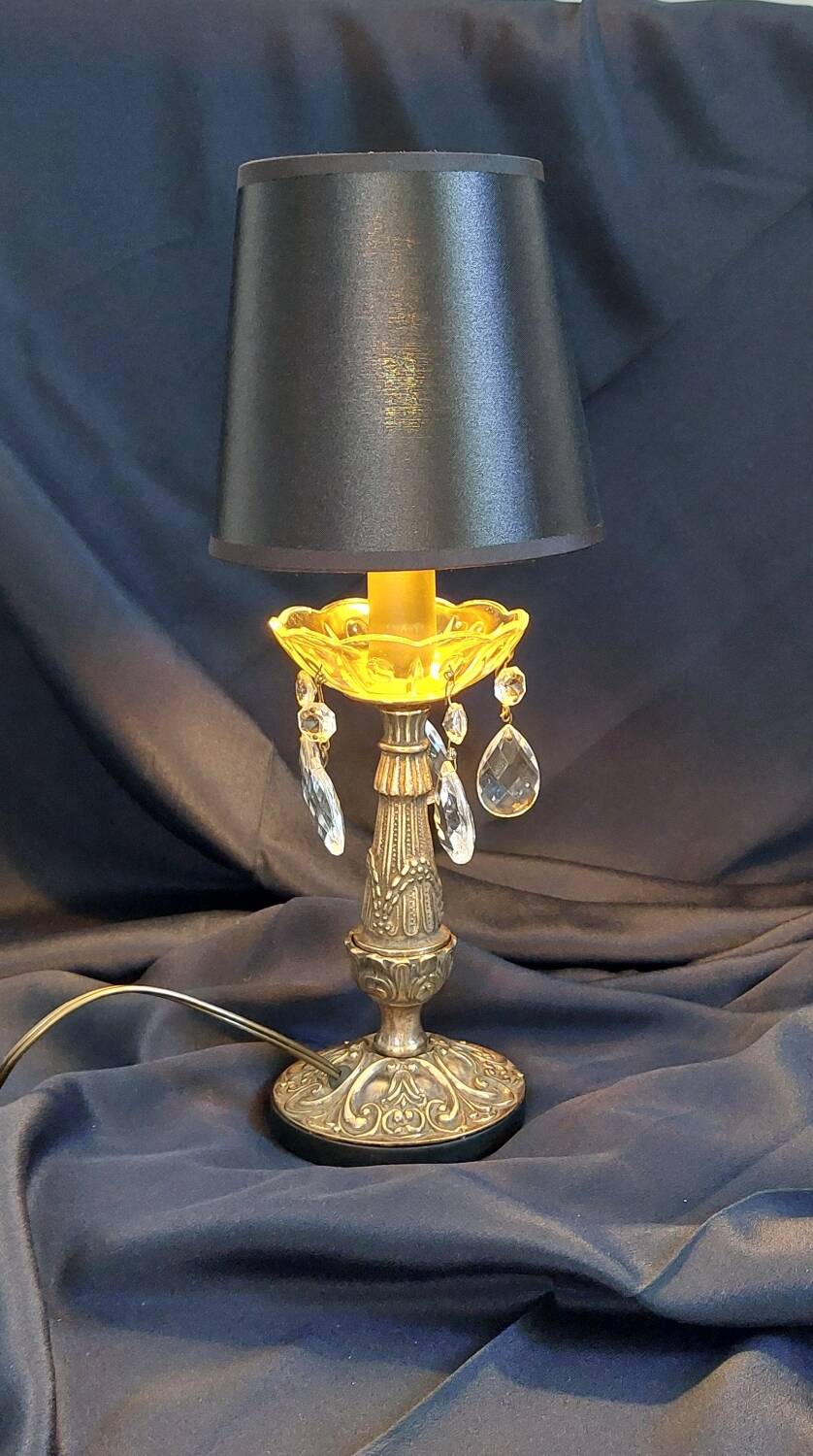 Small vintage brass lamp