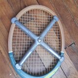 Vintage donnay racket with iron protection