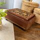 “Birds” marquetry box with mirror