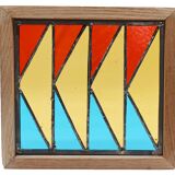 Diamond stained glass window