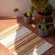 Tapis artisanal tissé main en coton recyclé - 40 x 60 cm