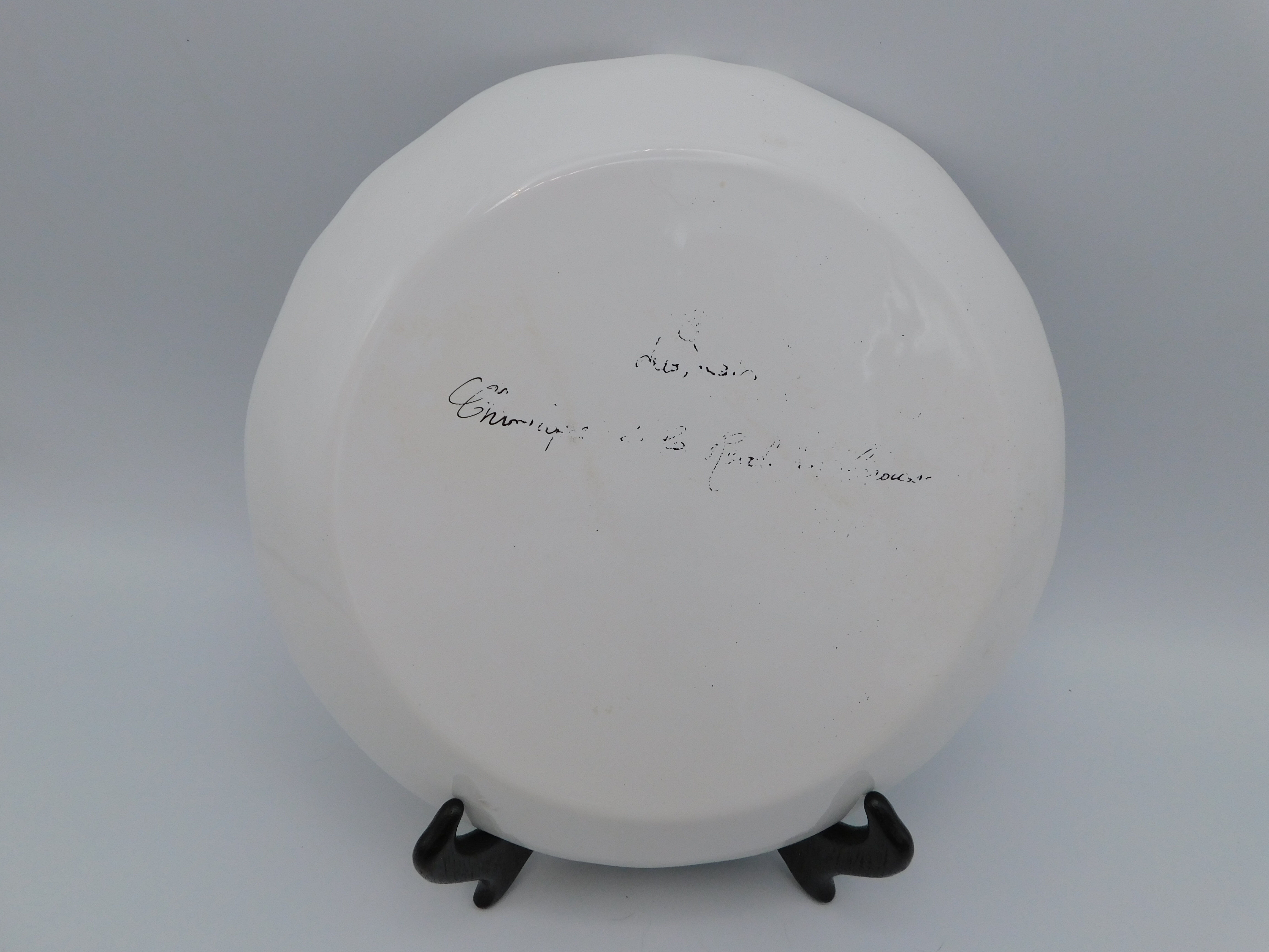 Assiette Clamecy décor au coq