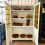 Old glazed bistro cabinet
