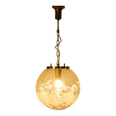 Lustre boule en verre d’art par Kamenicky Senov, Tchécoslovaquie, années 1970