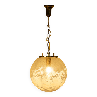 Art-glass ball chandelier by Kamenicky Senov, Czechoslovakia, 1970s