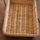 Plateau rectangle osier vintage