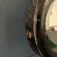Old oval mirror 30s black wood