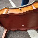 Old marquetry table Louis XV style