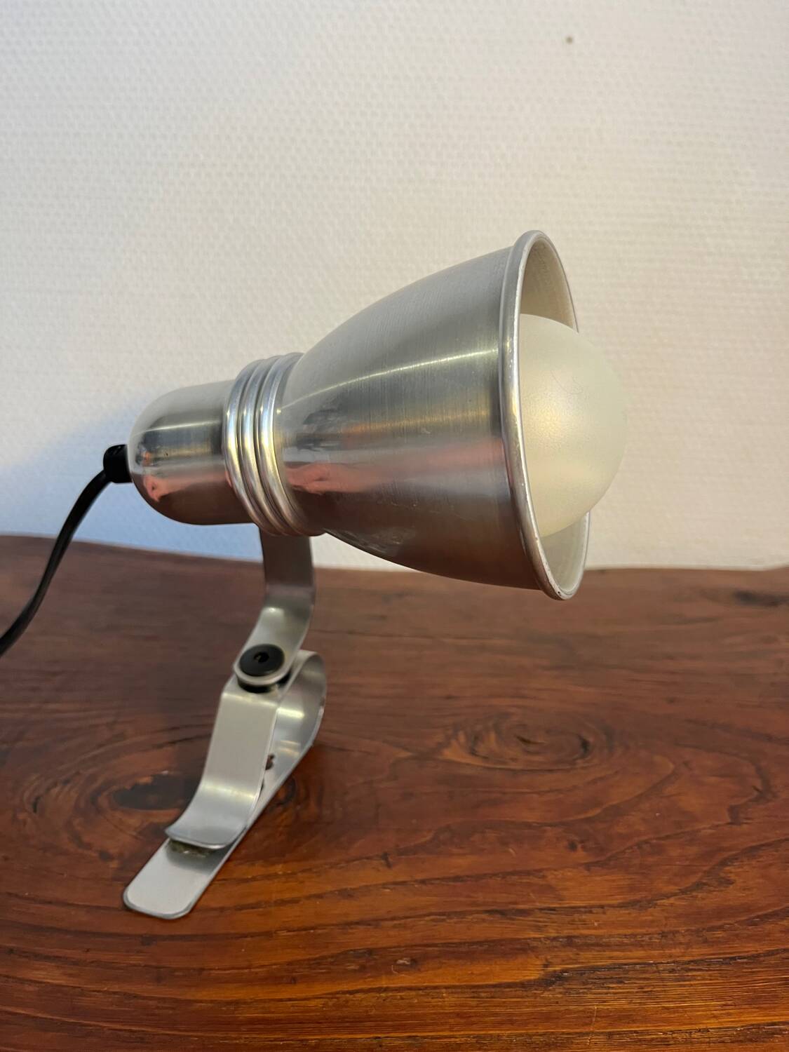 80s clip-on aluminum spotlight