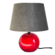 Red ceramic lamp from the 80s/90s