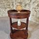 Empire style wooden rolling trolley – France, 1930s