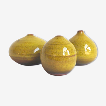 Trio of yellow ceramics Antonio Lampecco